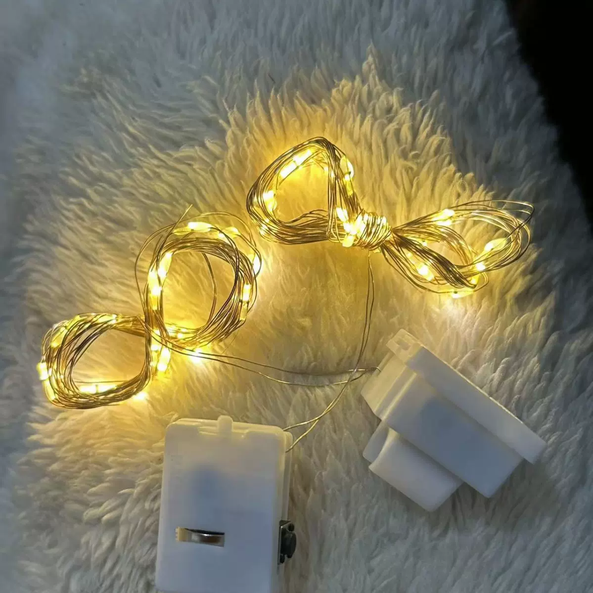 LED小白盒波波球定制卡扣彩灯串遥控炫彩灯笼室外超亮发光彩球