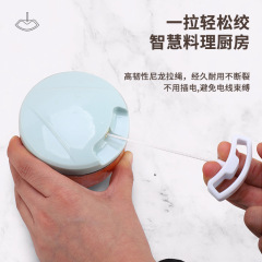 ロープを引くニンニクの泥器家庭用多機能のニンニクを切る器はニンニクを打つ機の手動のニンニクを引っ張る器はニンニクをかき混ぜます。