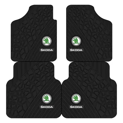 Avtomobil döşəmə paspasları – Earth Car Floor Mats, Suitable for - three-dimensional-sense-skoda-two-front-foot-pads-5065cm-diatom-mud-second-generation