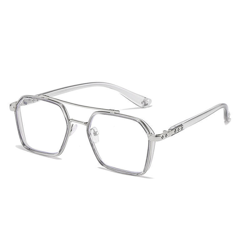 Red famosa con gafas de moda fotosensibles y cromáticas, gafas de protección contra la luz azul, gafas de doble haz, marco H