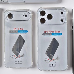 透明な厚みのある四隅エアバッグ落下防止TPU携帯電話ケース、IPHONE Apple 17/16に適した細かい穴の保護カバー