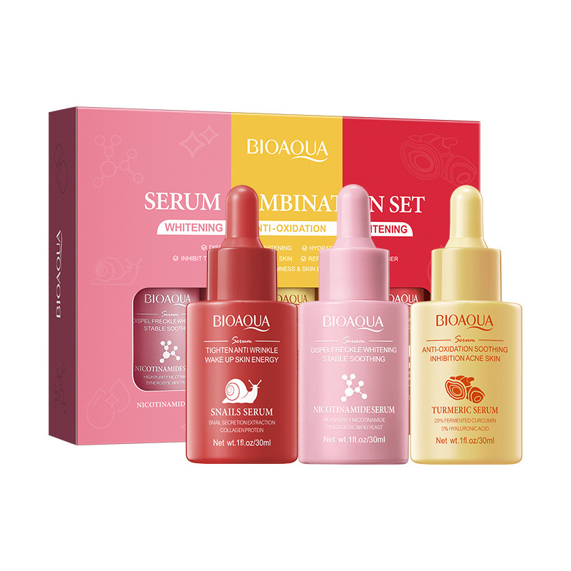 달팽이 강황 나이아신아마이드 에센스 키트 (해외 무역 판매 전용) (신품) 30ml+30ml+30ml