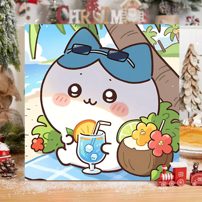 现货批发数字油画diy填色儿童简约手绘涂鸦新中式摆摊丙烯油画|undefined