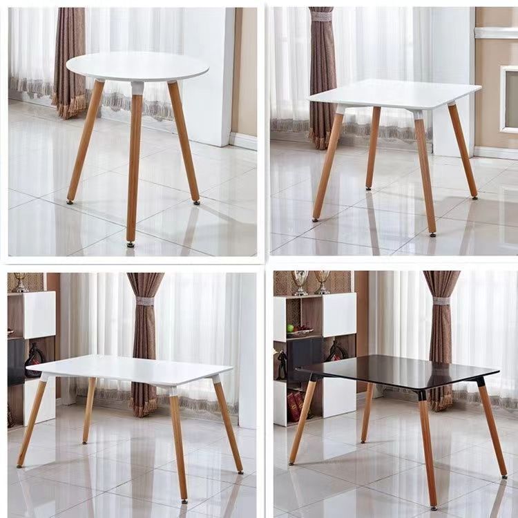 Factory wholesale household Eames table coffee table meeting table milk tea shop solid wood table simple office desk