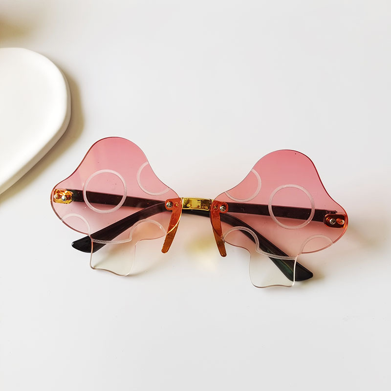 Nouveau Mode D'été De Champignon Forme Cadre Enfants Uv Protection Lunettes De Soleil display picture 3