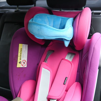 Safety seat sleeping artifact Headrest - blue