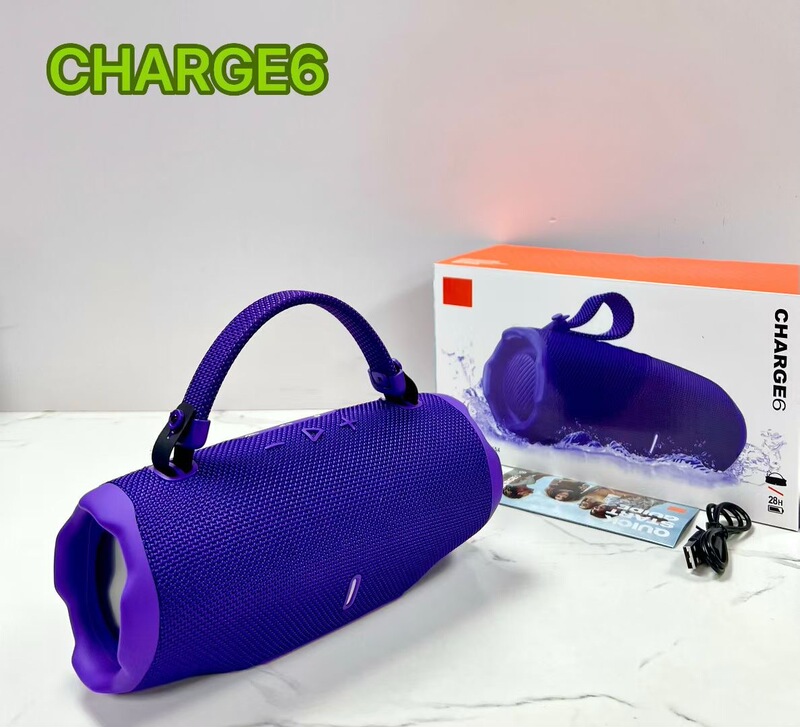 跨境新款CHARGE6蓝牙音箱手提便携音乐冲击波户外低音炮插卡音响|undefined