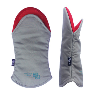 Glue Microwave Oven Insulation Gloves, Cotton Printed Silicone Anti-Scalding Gloves, High Temperature Resistant Baking Tools