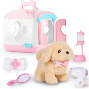 New Electric Dog Opening Cute Pet House Boys and Girls Toys Cute Little Animal Birthday Gift Children's Day Gift