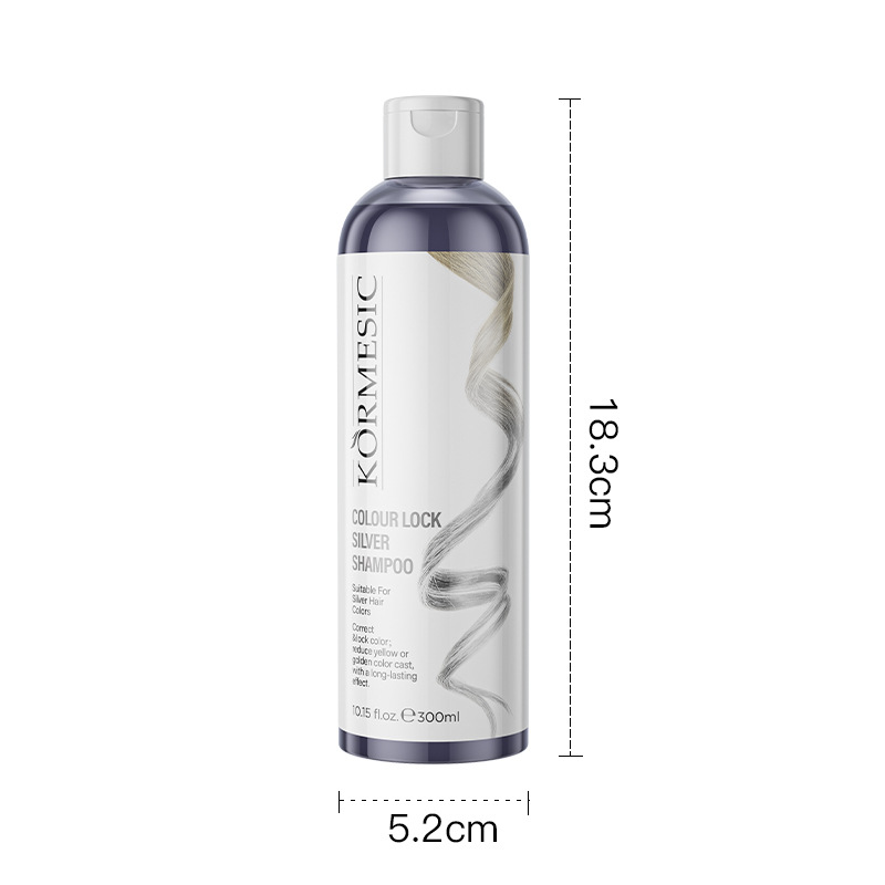 KORMESIC All English Lock Color Purple Champú Shampoo Suavizante Cuidado del cabello Fabricante de comercio exterior transfronterizo al por mayor