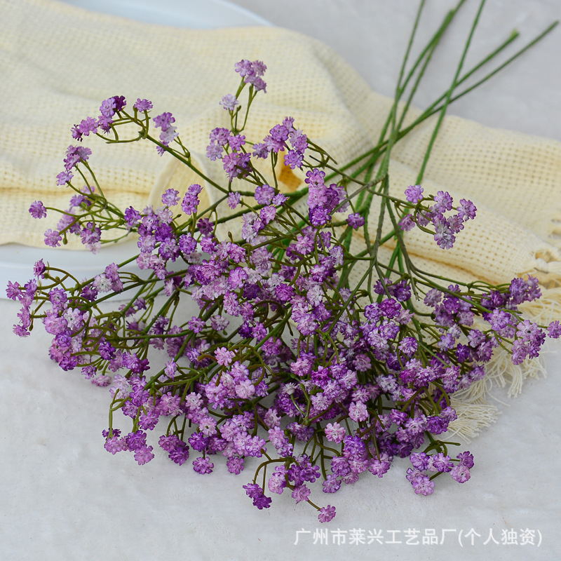 Gypsophila artificial de goma suave para ramos