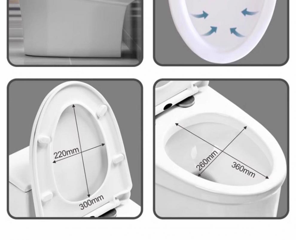 Household large-diameter anti-odor siphonic toilet, ordinary ceramic bathroom seat, essential for hotels undefined