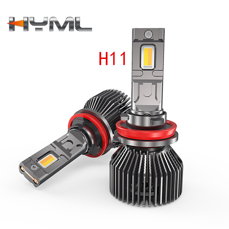 Faros LED de automóvil H4, H7 doble tubo de cobre L9 luz inteligente de alta potencia actualización de alta luminosidad 9005