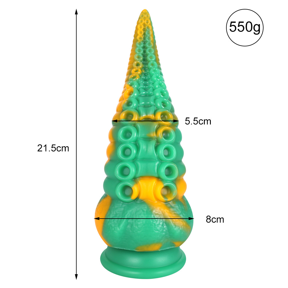 Silicona líquida color mezclado pulpo anal plug anal suave unisex de forma especial expansor anal dildo pene