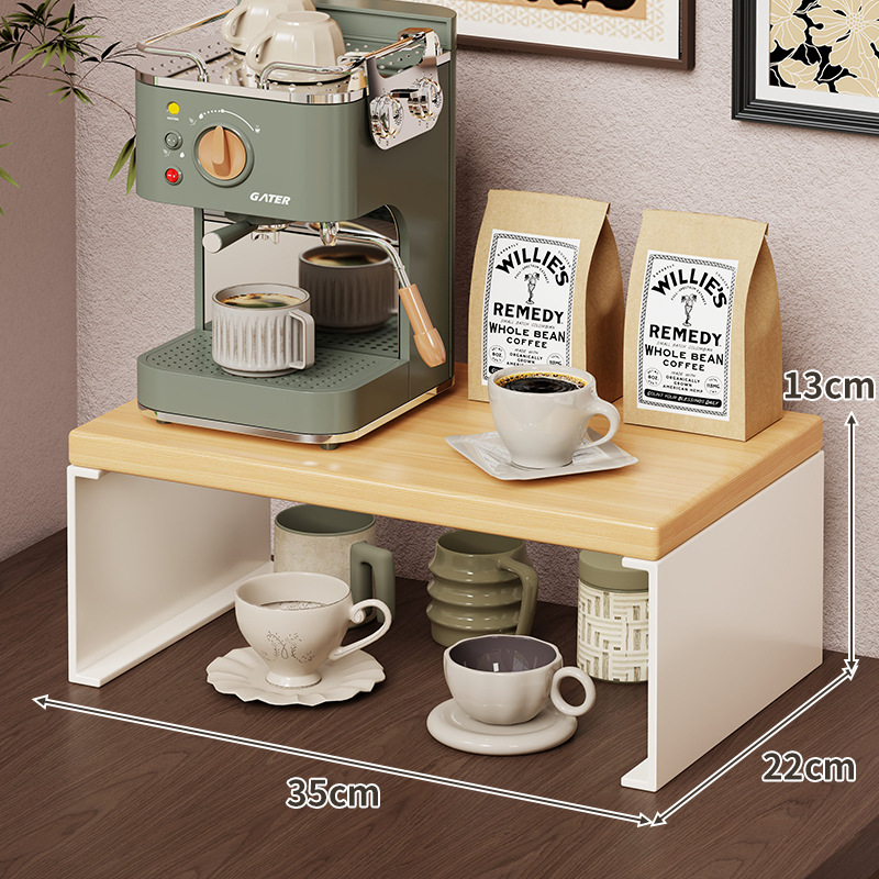 Organizador de Tazas de Mesa de Madera para Mesa de Comedor