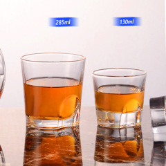 欧式水晶玻璃杯家用水杯杯子洋酒杯啤酒杯威士忌杯创意加厚拇指杯