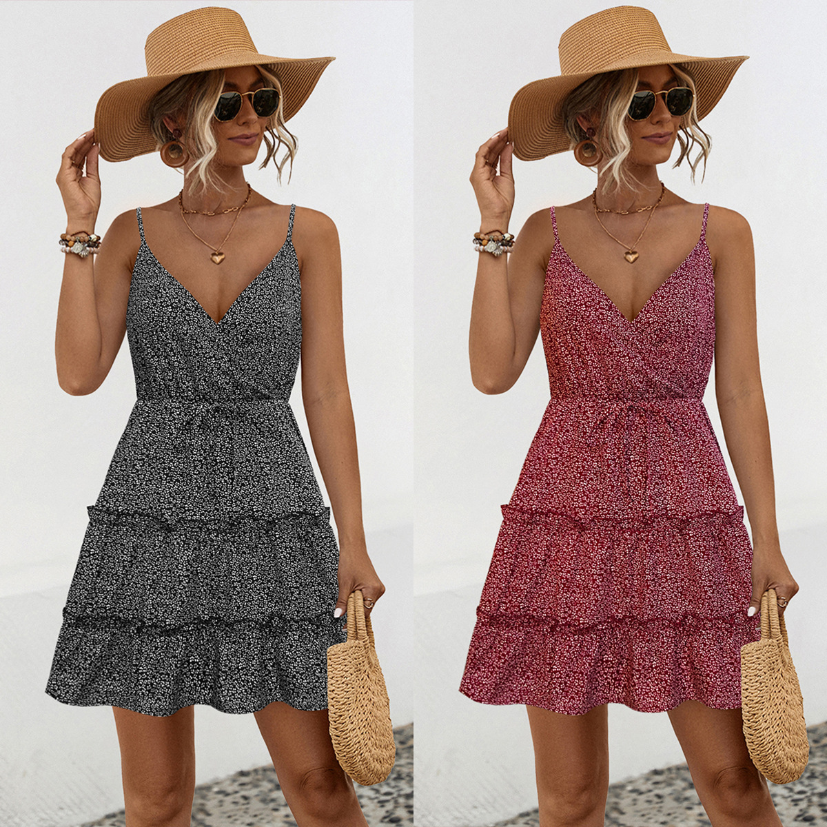 Polka Dot Maxi Slip Dress Image 2