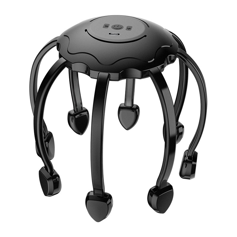 メーカー直販 オクトパス型ヘッドマッサージ器 多機能振動マッサージ器 TMS 減圧マッサージ機 ストレス解消|undefined