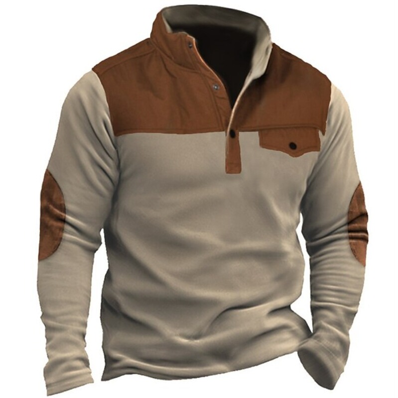 European and American Pure Color T-Shirt Men's New Summer Versatile Long-Sleeved Export Henley Shirt Amazon Cross-Border Casual Men's T-Shirt European and American Pure Color T-Shirt Men's New Summer Versatile Long-Sleeved Export Henley Shirt Amazon Cross-Border Casual Men's T-Shirt