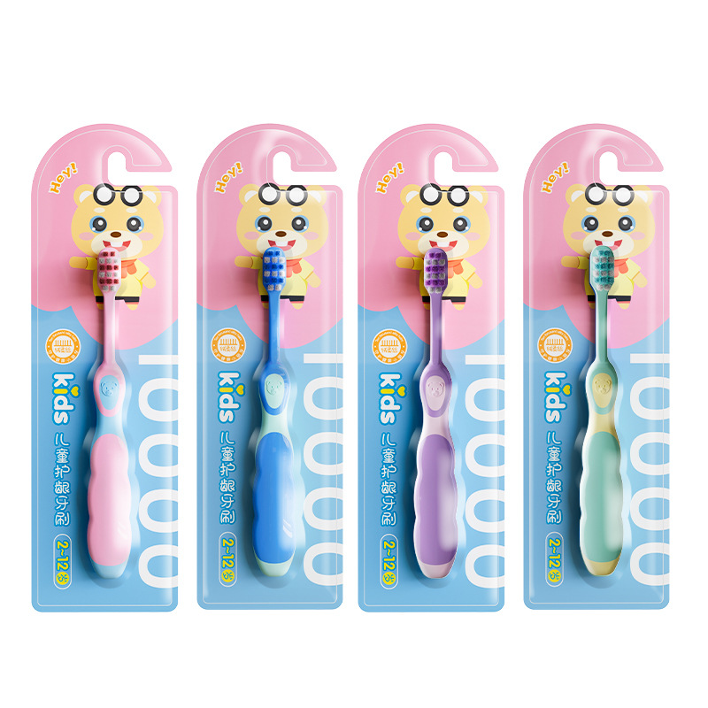 [Selección estricta] Cepillo de dientes de 10,000 cerdas para niños Cepillo de dientes de 6 - 12 años Cepillo de dientes para bebés Cepillo de dientes para estudiantes en stock