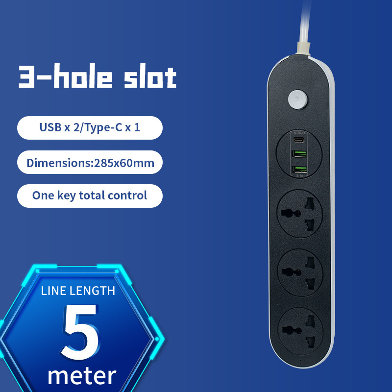 Euro con cable enchufe USB multi-orificio bit enchufe tablero de enchufe doméstico intercambio universal internacional enchufe transfronterizo al por mayor