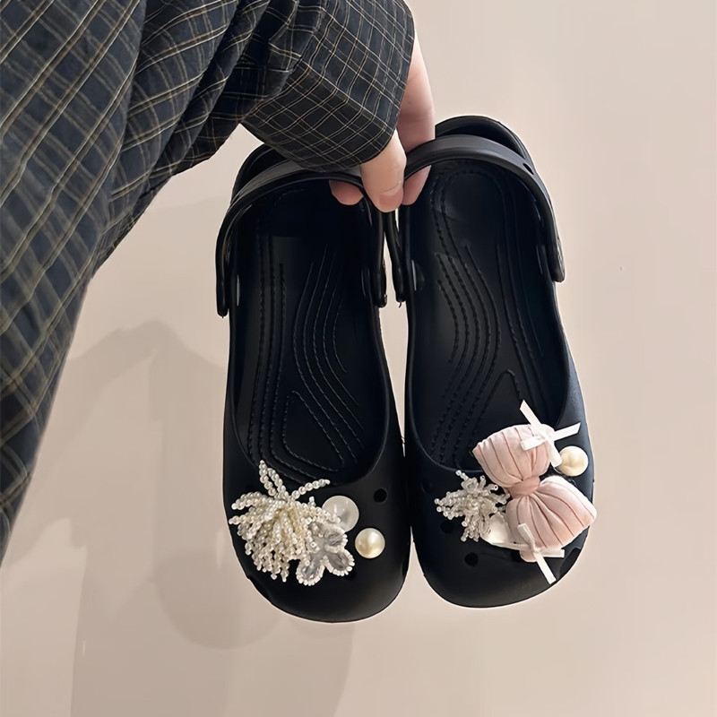 New Style Ballet Clogs with Soft Soles, Comfortable Bow-Knot Design, Women's Nurse Shoes, Summer Non-Slip Outdoor Beach Sandals