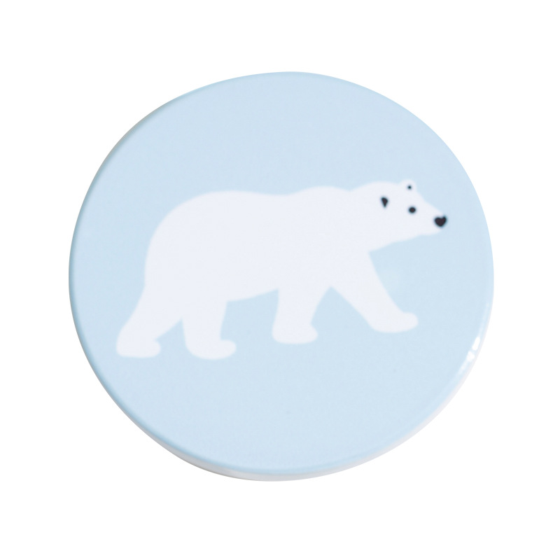 Creativa original de dibujos animados cerámica taza cojín de taza de agua cojín de comedor con patrón de impresión publicitaria LOGO regalos