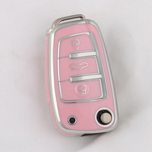跨境汽车钥匙套钥匙包壳扣适用于宝马奔驰奥迪大众马自达标致雷诺