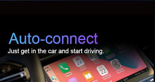 New Wireless Carplay Box Wired to Wireless Adapter Carplay Android Auto 2-in-1