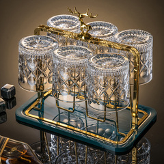 家庭用高颜値グラスグラスウイスキーカップカップカップカップジュースカップビールマグセットクロスボーダー