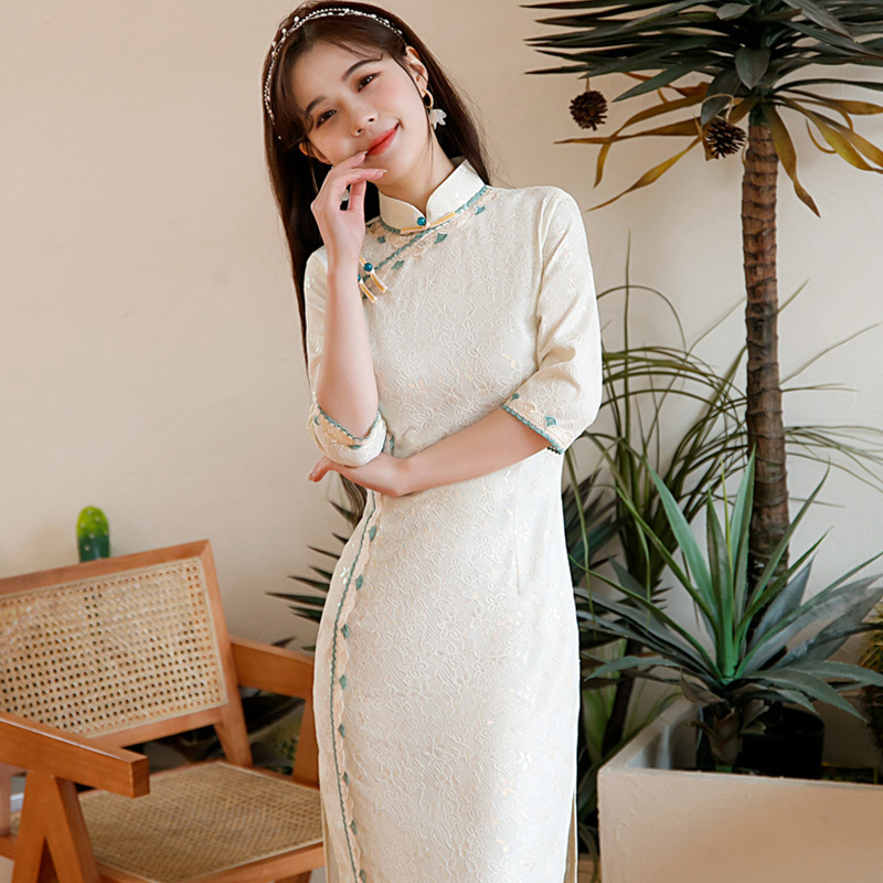 Chinese Dress qiapo retro cheongsam dress for women girls - the wind restoring ancient ways cheongsam dress young Chinese Dress qiapo retro cheongsam dress for women girls - the wind restoring ancient ways cheongsam dress young