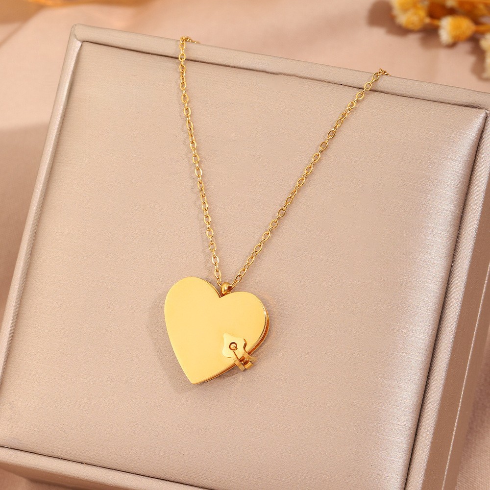 골드 하트 책갈피 - 무지 (맞춤 제작 가능)