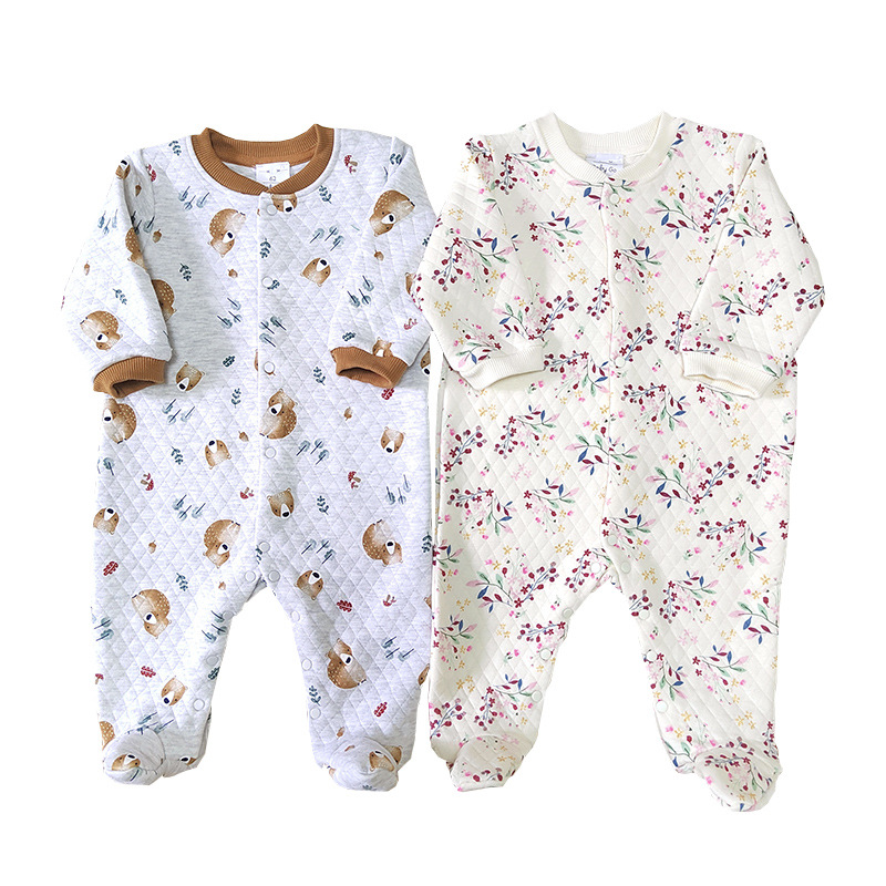 (Cross-border trading), autumn demi-season long-sleeve for new born for early age for men and women girl's, bodysuit, 0-1 years