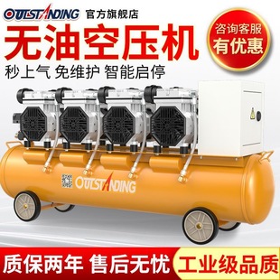 Air compressor industrial grade large oil-free silent painting special power steam charging high pressure air pump air compressor