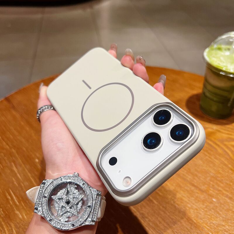 适用苹果17promax金甲PC细圈磁吸手机壳iphone16超薄散热15防摔壳|undefined