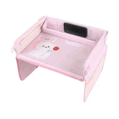 Storage Dining Table Multifunctional Baby | Car table board - print-style-square-tulip-bunny
