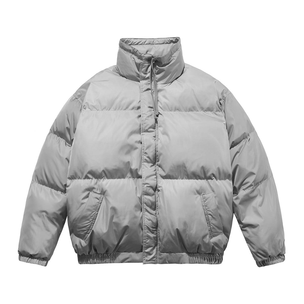 Men's Clothing trendy brand reflective cotton jacket high street warm bread cotton jacket_voghion.com