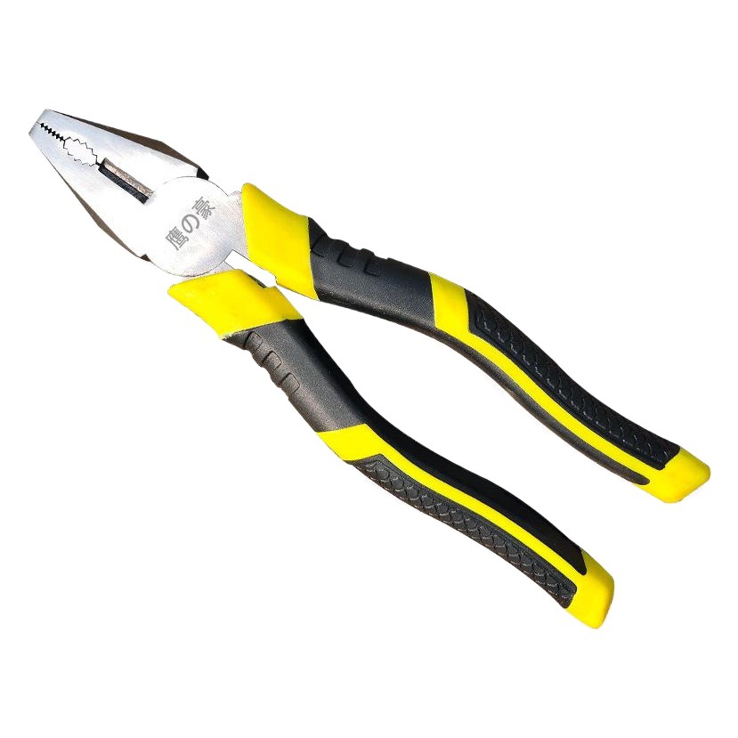 Fabricante en stock 8 pulgadas 200mm alicates de alambre de forja alicates de alambre tornillo de alta frecuencia templado 45 alicates de alambre de acero al carbono