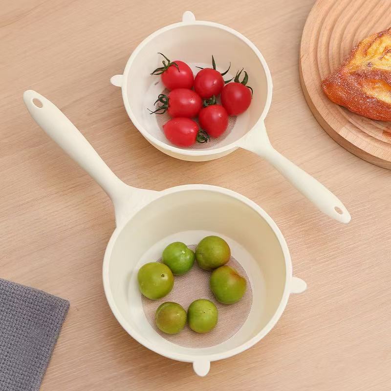 Multifunctional Bear-Shaped Rice Washing Spoon, Household Fruit and Vegetable Draining Basket, Kitchen-Specific Vegetable Washing Basin, Soy Milk Residue Filtering Spoon