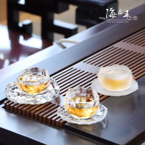Glaze tea cup single cup Japanese style mini personal small tea cup thickened glass god cup set master cup wholesale