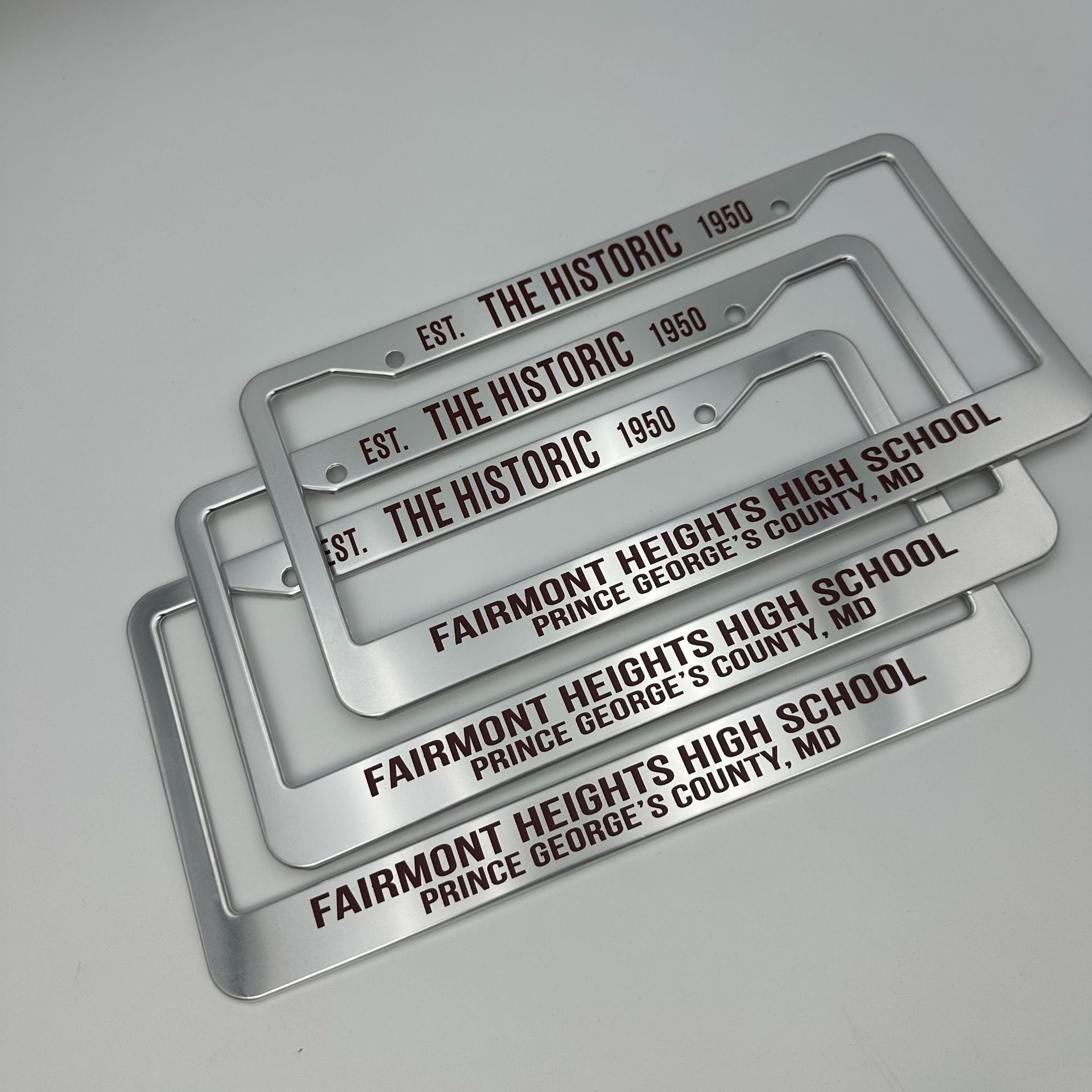 New Model American Standard Aluminum Alloy License Plate Frame, Silver Custom-Made American-Style Export Car License Plate Frame, Export Supply