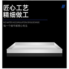 304不锈钢方盘接水盘商用托盘长方形手工盘接油盘特大沥水盘