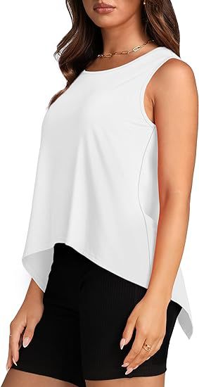 Vente En Gros Femmes Décontractée Style Simple Vêtement De Rue Couleur Unie Sans Manches T-shirts display picture 4