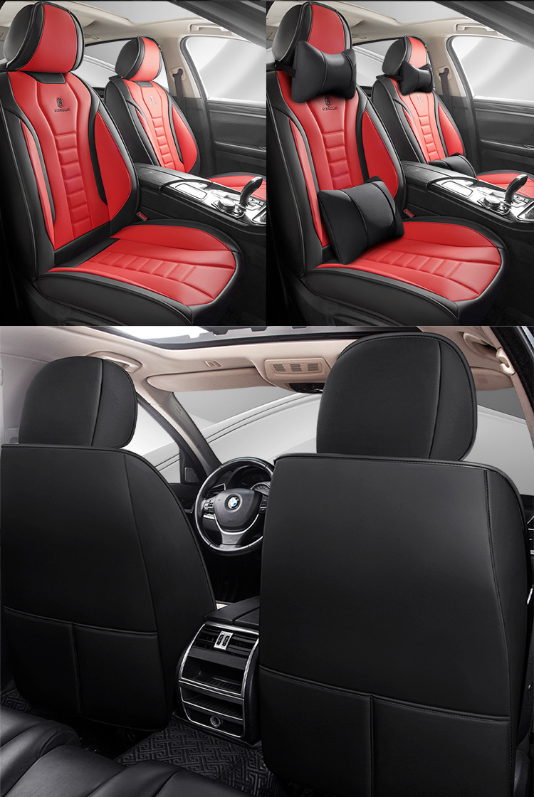 New All-Inclusive Full Leather Four-Season Universal Car Seat Cover Cushion Five-Seater All-Inclusive Seat Cover Amazon Foreign Trade Wholesale