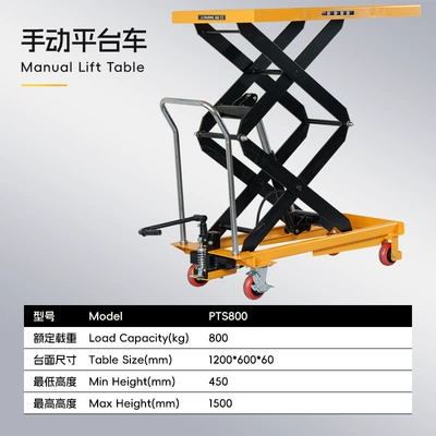 Avtomobil fırlanan platformaları – Small Adjustable Platform Trailer - 800kg-to-1500-countertop-120060060