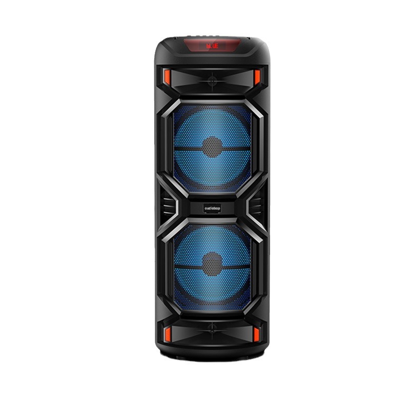 BK-1218 doble 12 pulgadas al aire libre Altavoz Bluetooth cuadrado danza alta potencia 30W Tarjeta de fiesta en casa karaoke audio