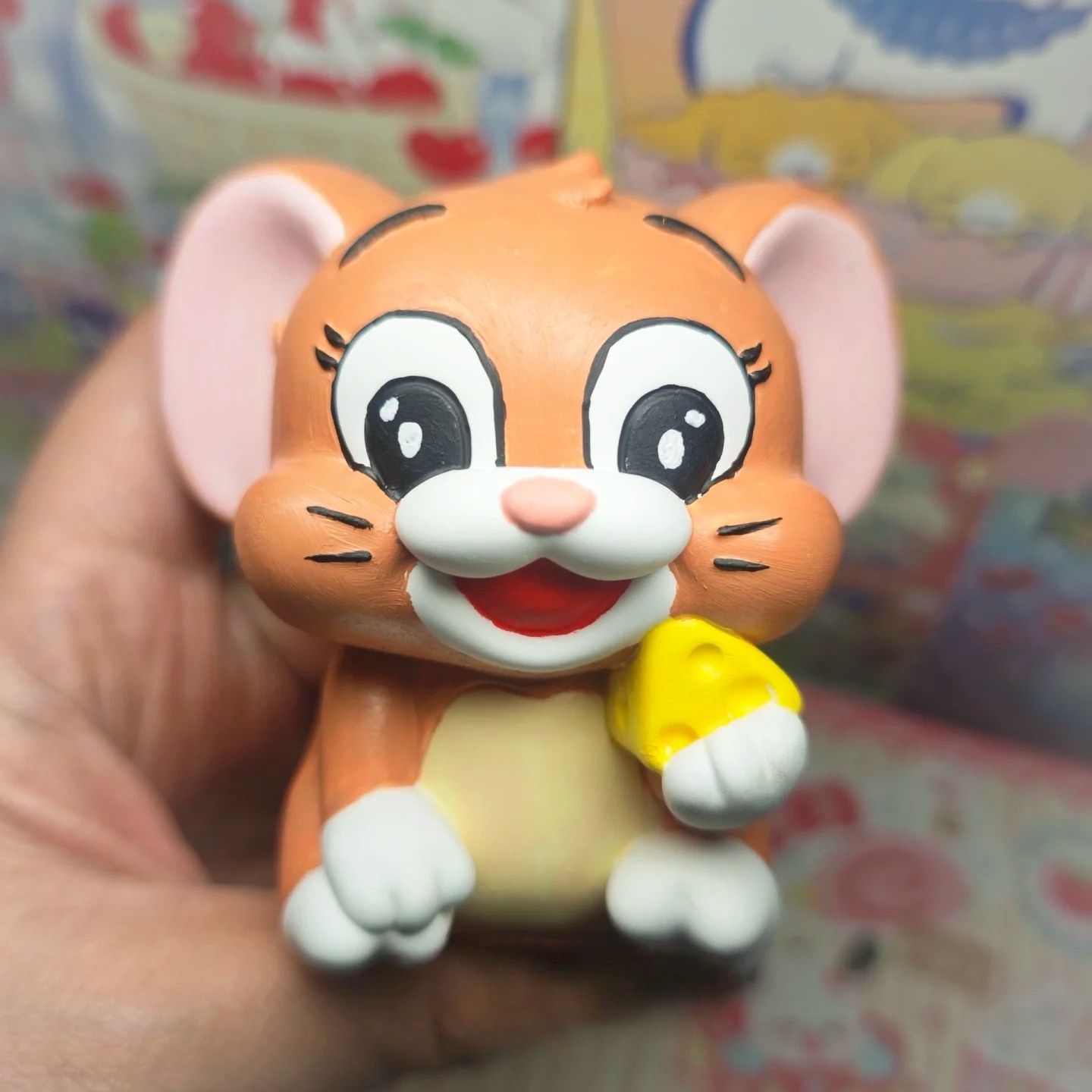 Gato y ratón Tom gato yeso muñeca mercado nocturno lindo gato 3d puesto de pintura tridimensional niños dibujos animados para colorear