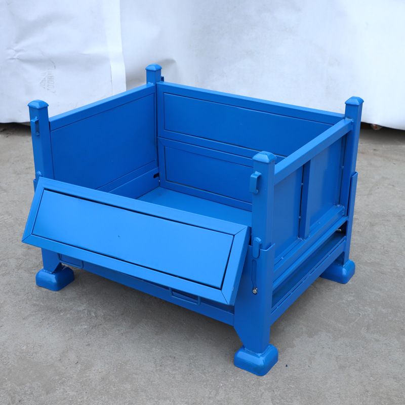 永康产地厂家直供钢制周转箱可折叠金属周转箱铁质仓储铁箱子