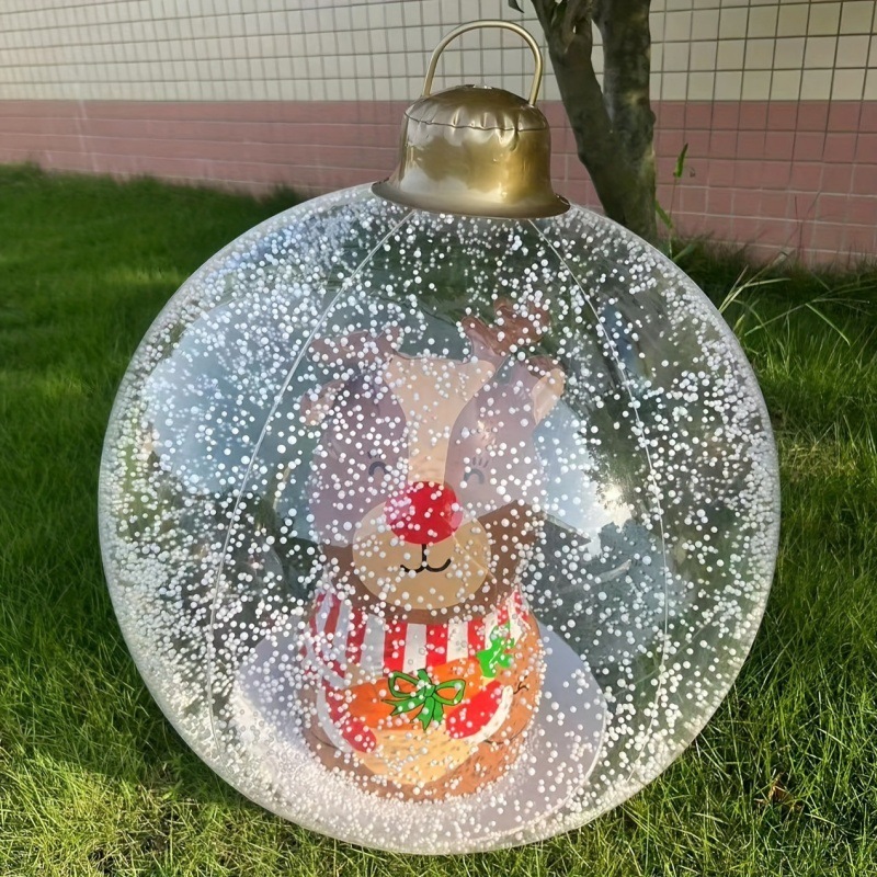 インフレータブルクリスマスボールスポットLED発光ボールPVCインフレータブルおもちゃボールクリスマス装飾ボール万聖アクセサリーボール|undefined