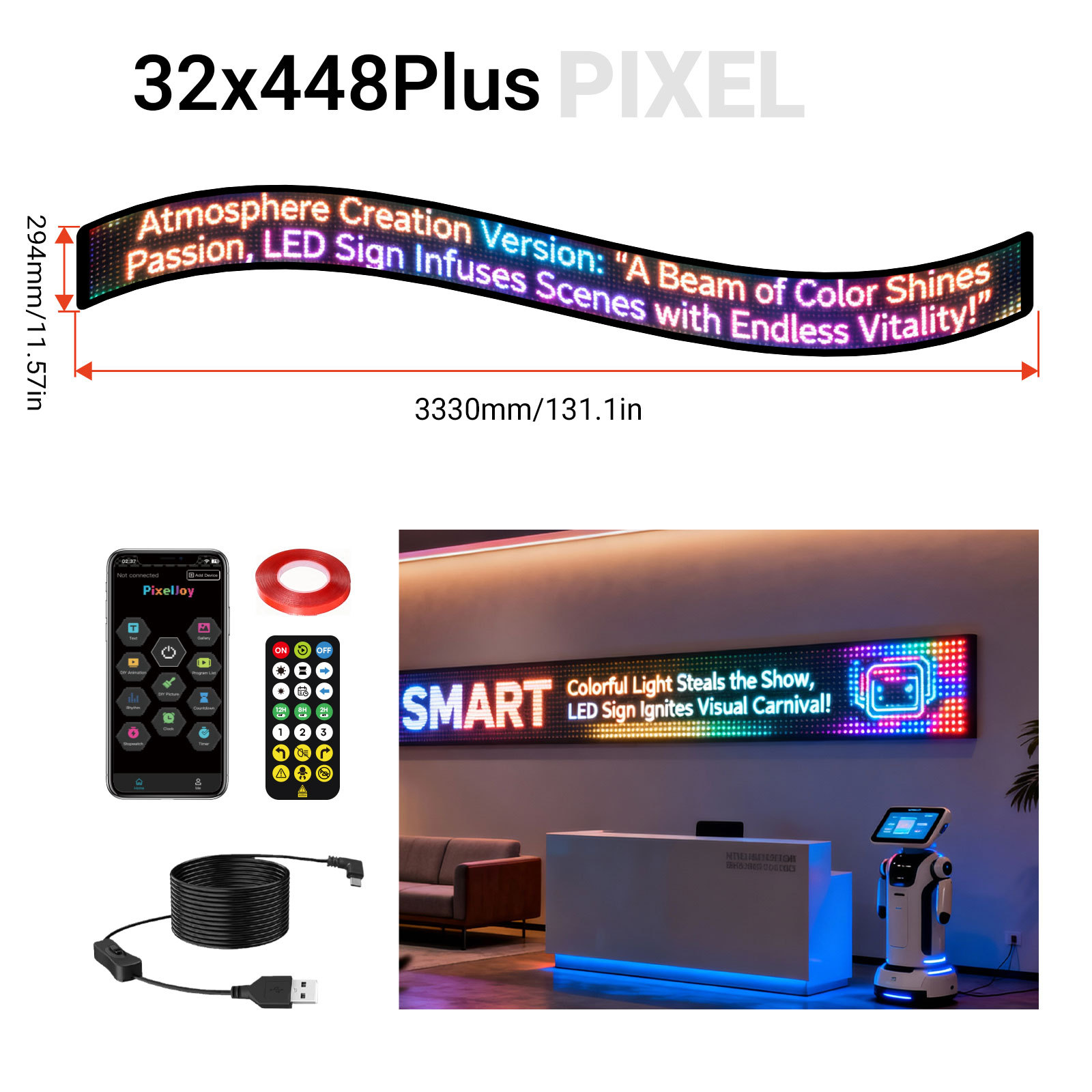 Fabricante mayorista LED vehículo flexible pantalla de control remoto Bluetooth APP pantalla de publicidad inteligente pantalla de visualización de ojos de demonios